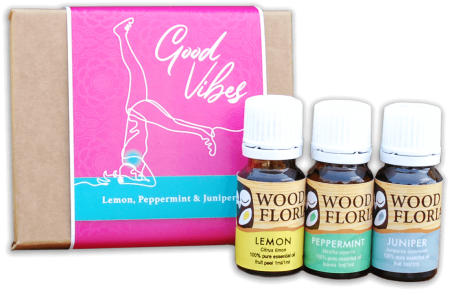 Create some Good Vibes - Woodfloria Essential Oils - Lemon Peppermint, Juniper